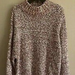 Blush and Bloom Junior's Popcorn Funnel Neck Sweater-- New With Tags!! Size L